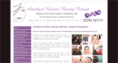 Desktop Screenshot of amethyst-beauty.co.uk